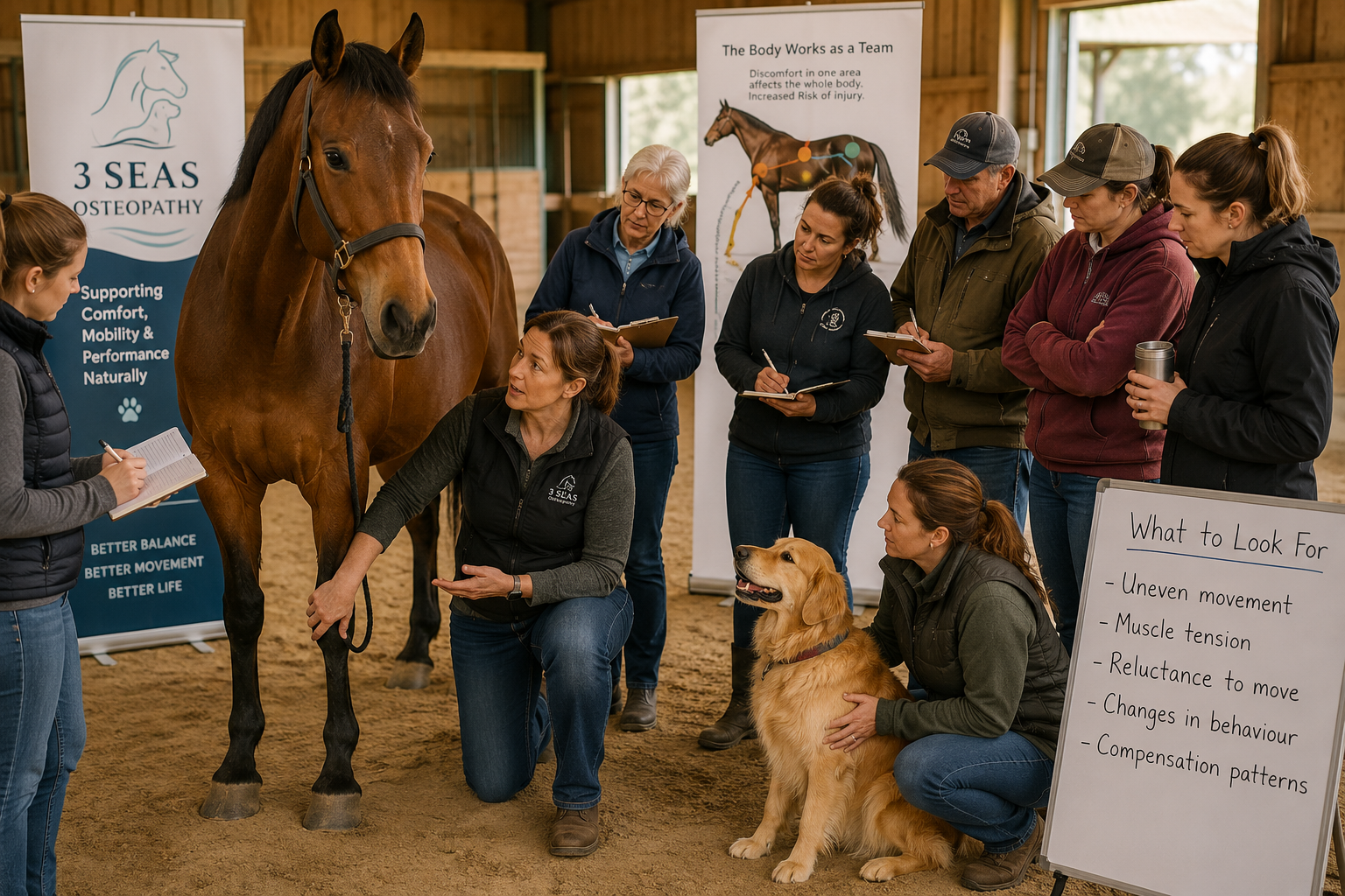 Susan leading an owner clinic